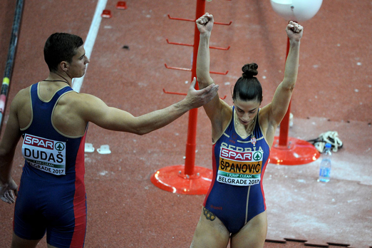 Nebeski skok Ivane Španović: Zlato srpskoj atletičarki