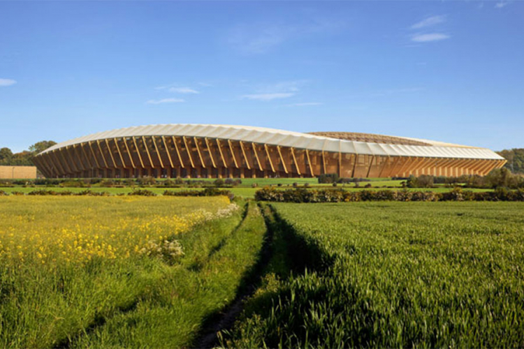 Fudbalski stadion od drveta