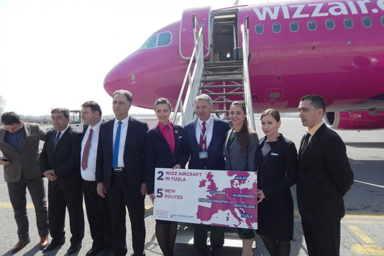 Pet novih linija ka Evropi sa tuzlanskog aerodroma