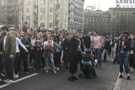 Protest u Beogradu zbog rezultata izbora