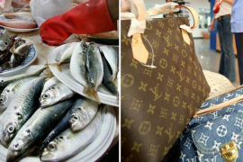 U torbi "Louis Vuitton" nosi namirnice s pijace