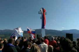 Krst u čast ruskih dobrovoljaca iznad Višegrada