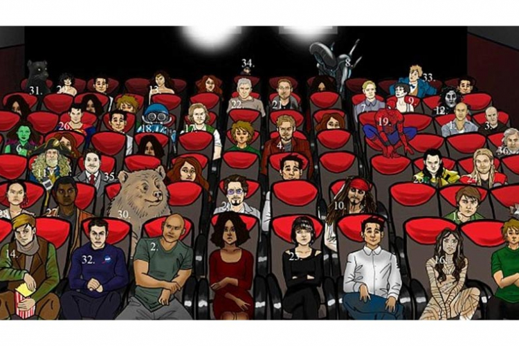 U ovom kinu identifikujte 36 likova iz filmova, ako možete