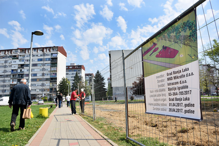 Počeli radovi na igralištu u Boriku