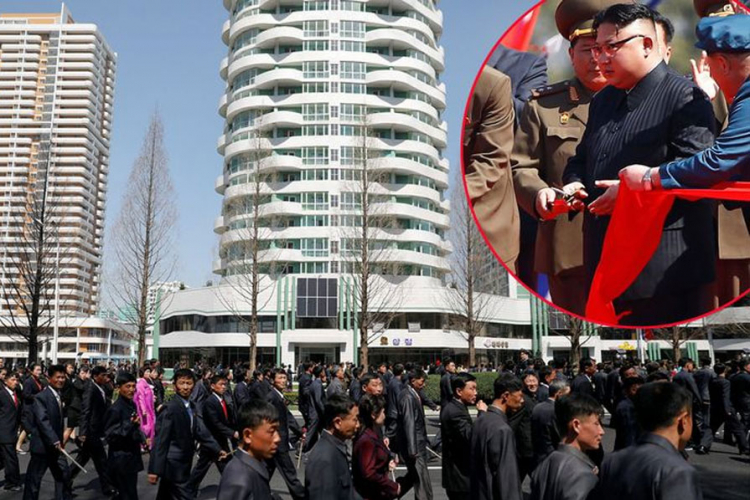Kim prerezao vrpcu za najmodernije naselje u Pjongjangu