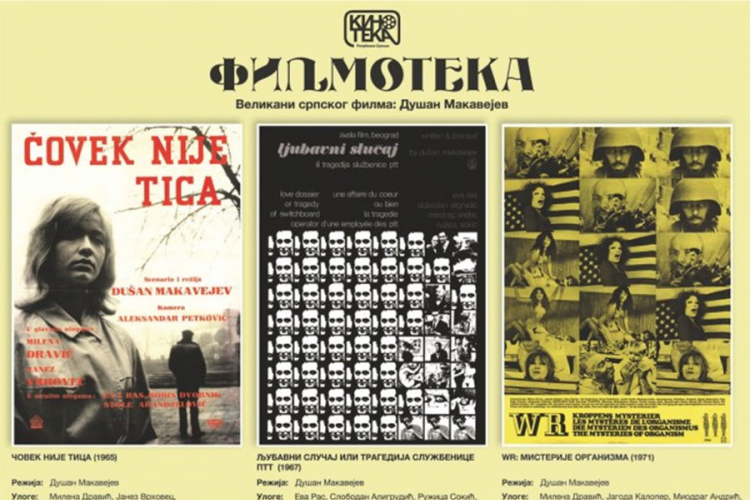 Filmovi Dušana Makavejeva na programu "Filmoteke"