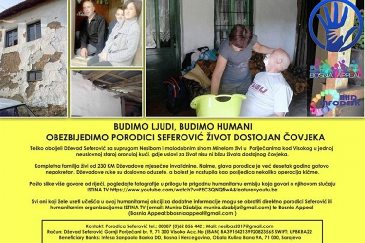 Obezbijedimo porodici Seferović život dostojan čovjeka