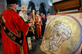 Mozaik za kupolu Hrama Svetog Save stigao na Vračar