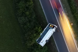 Prevrnuo se autobus kod Mostara