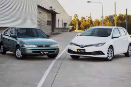 Kako bi prošla Toyota Corolla iz 1998. u sudaru sa Aurisom iz 2015 ...