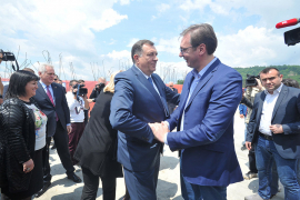 Susret lidera Srbije i RS na mostu "Bratoljub"