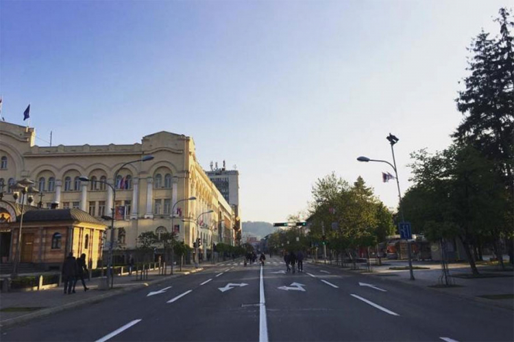 Obustava saobraćaja u centru Banjaluke