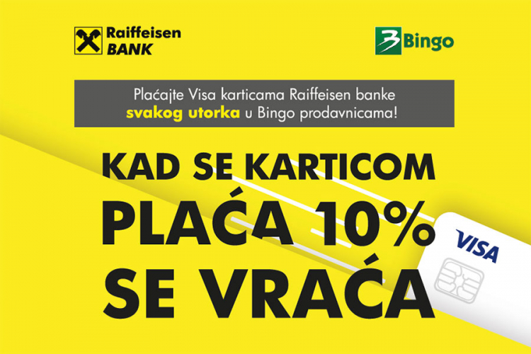 Kad se karticom plaća, 10% se vraća