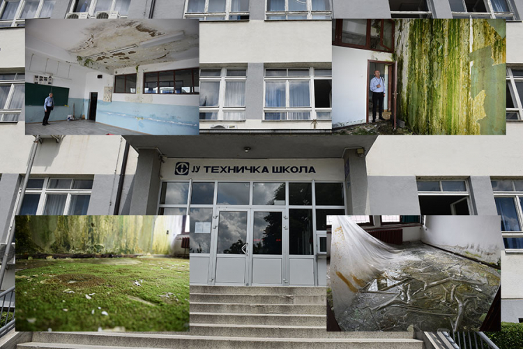 Pogledajte katastrofalne uslove za rad u banjalučkoj Tehničkoj školi