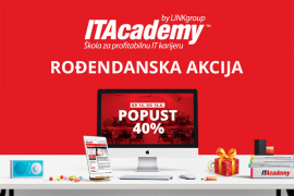 ITAcademy vam za svoj rođendan poklanja 40% popusta
