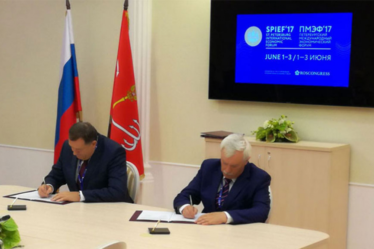 Dodik u Sankt Peterburgu, sa Poltavčenkom potpisan protokol o saradnji