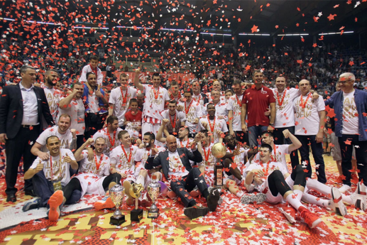 Košarkaši Crvene zvezde šampioni Srbije