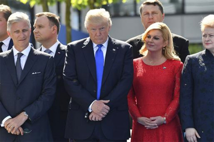 Grabar-Kitarović: Guranje u prve redove sa Trampom je moj posao