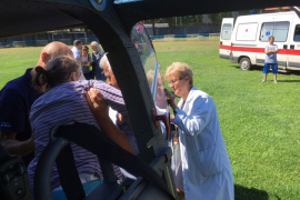 Majka heroj helikopterskim servisom prevezena u Vlasenicu