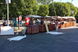 Vjetar oštetio dio štandova na Trgu Krajine u Banjaluci