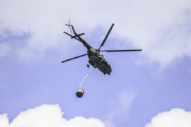 Helikopter OS BiH ponovo gasi požar na Čvrsnici