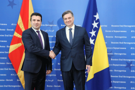 Zvizdić i Zaev: Dodatno poboljšati kvalitetnu ekonomsku saradnju