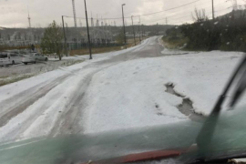 Novo nevrijeme u Istri, grad zabijelio ulice