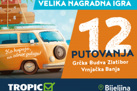 Ko kupuje, na odmor putuje, velika nagradna igra Tropic marketa