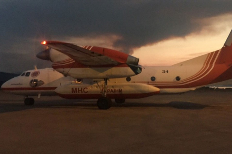 "Antonov" počeo da gasi požare u Crnoj Gori