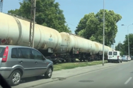Vagoni sa tečnim gasom u centru Smedereva na +40