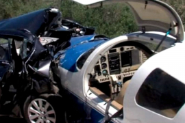 Sudar aviona i automobila u Čečeniji