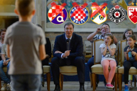 Vučić poručio hrvatskom dječaku: Navijaj za Zvezdu ili Partizan, a ...