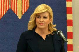 Pad popularnosti hrvatske predsjednice