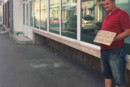 Molio za hranu, policija mu uručila prekršajni nalog