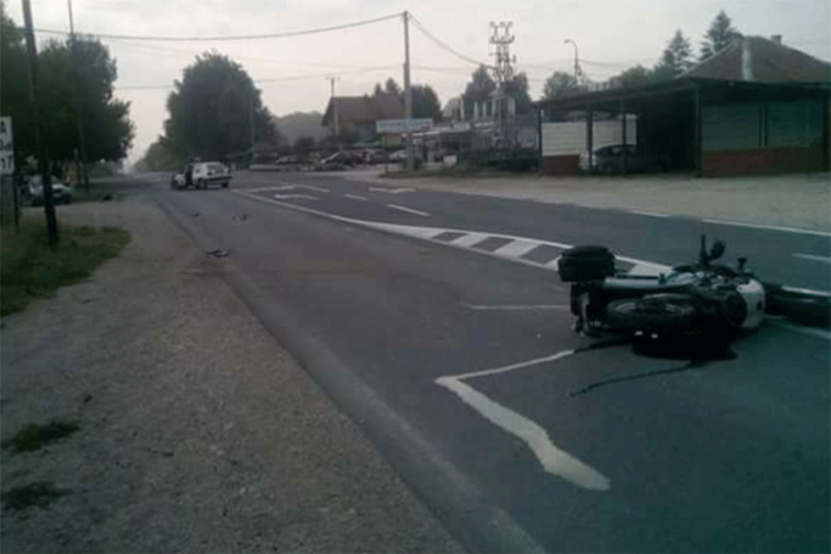 Motociklista teže povrijeđen kod Lukavca