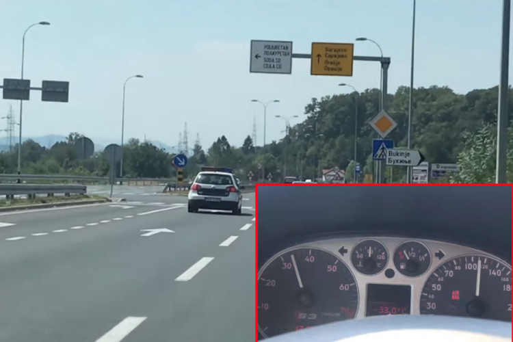 Tuzlanska policija krši ograničenje brzine
