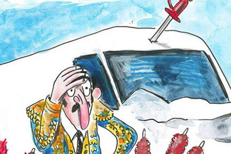 Šarli ebdo: Bijeli kombi, toreador, mač i bodeži