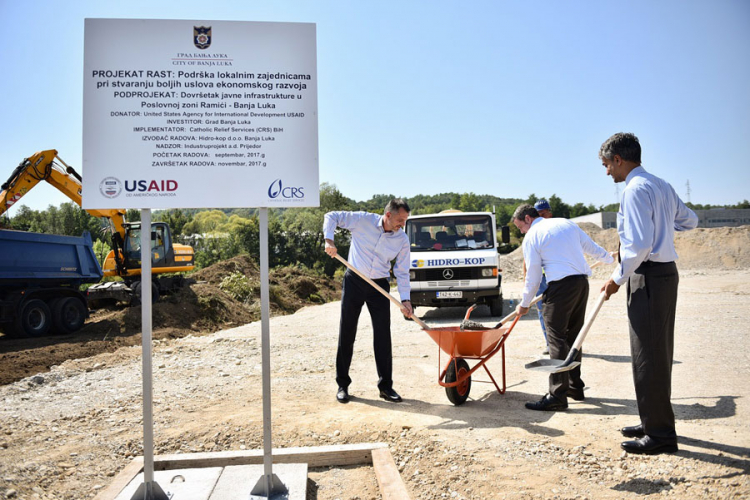 Počela izgradnja infrastrukture u poslovnoj zoni Ramići
