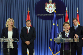Zajednička sjednica Vlade Srbije i Vlade Republike Srpske početkom ...