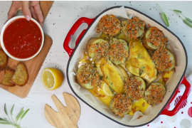 Krompir u hrskavoj korici i aromatična piletina