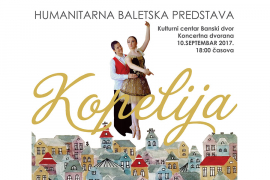 Humanitarna baletska predstava Kopelija u nedjelju u Banskom dvoru