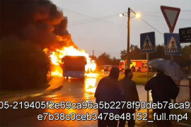 Izgorio autobus u Zagrebu, putnici bježali