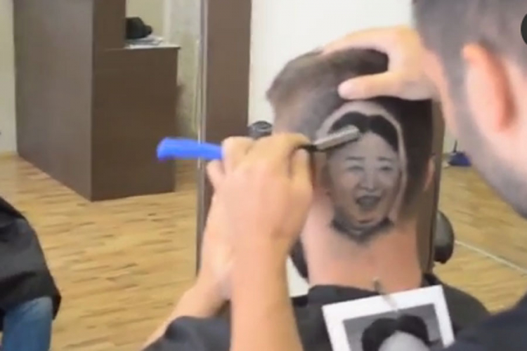 Srpski frizer napravio portret Kim Džong-una u kosi
