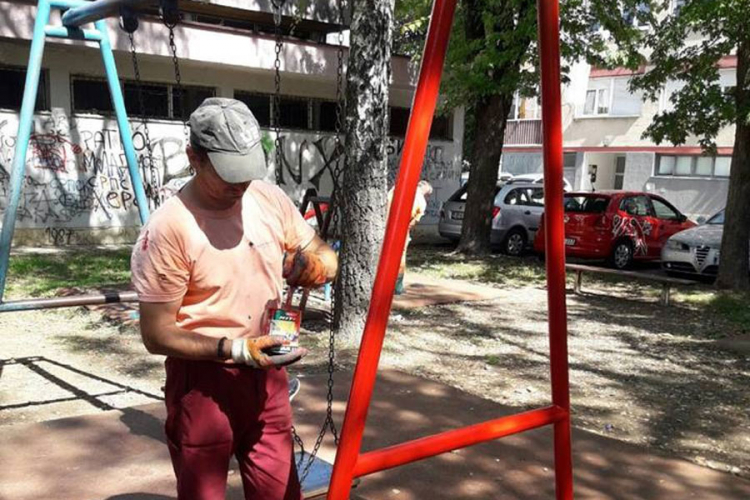 Dječje igralište na Obilićevu u novom ruhu