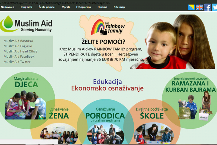 Humanitarna organizacija 'Muslim Aid', aktivna i u BiH, pod istragom zbog terorizma