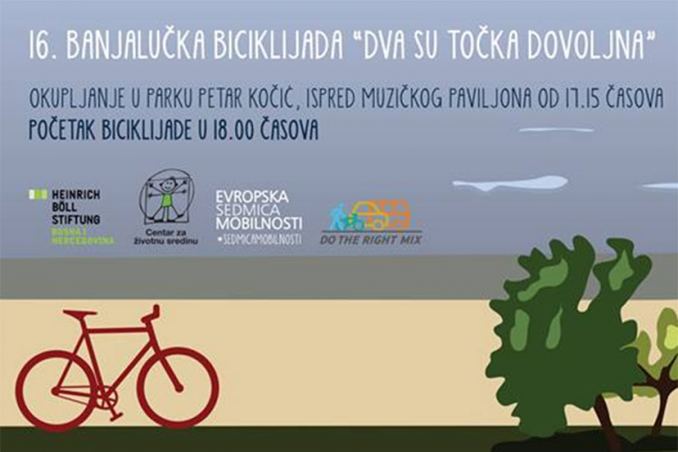 Biciklijada na ulicama Banjaluke