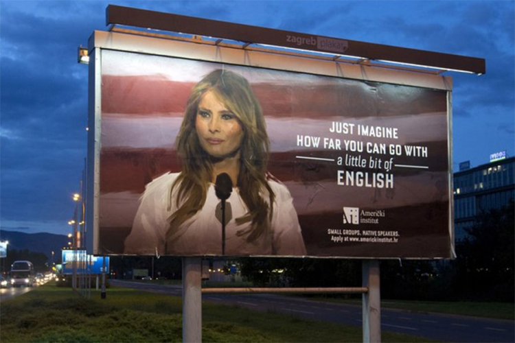 Pogledajte šta je Američki institut nakon Melanijine prijetnje stavio na plakate