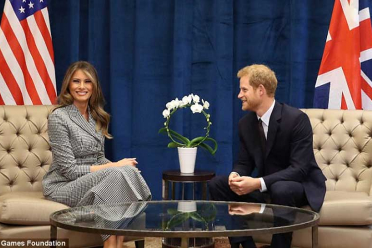 Prvi susret Melanije Tramp i princa Harija