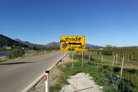 Ustaška znamenja osvanula na tabli u Trebinju