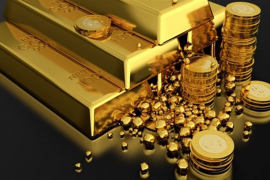 Rusija gomila zlatne poluge